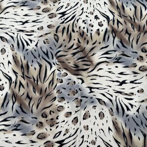 Vintage Animal Wild C1817 Cotton Fabric Fit to Print 1.5 Yds 44 in Wide Big Cats